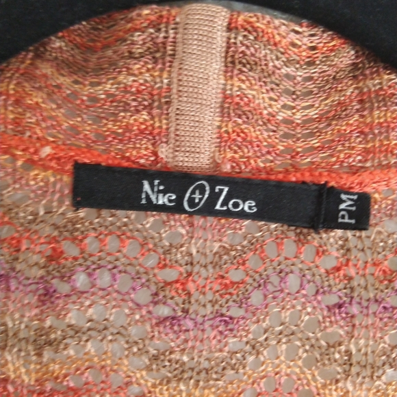 Nick and Zoe Multicolor Fall Color Long Sleeve Cardigan Size PM - Picture 11 of 11